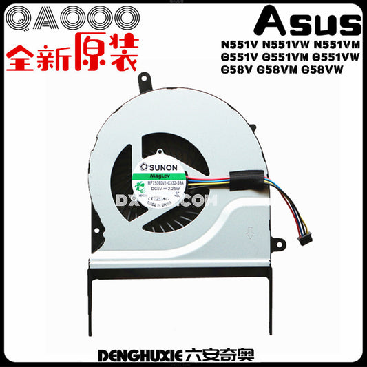 ASUS N551V N551VW N551VM G551V G551VM G551VW GL551VM G58V G58VM G58VW CPU Cooling Fan MF75090V1-C332-S9A