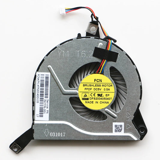 HP Pavilion 14-V 14-V028TX 15-V 15-P 15-K 17-F TPN-Q139 TPN-Q140 TPN-Q143 CPU Cooling Fan 767776-001